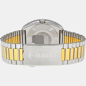 Diastar Men Quartz Gold Dial Analog Stainless Steel Watch R12408633