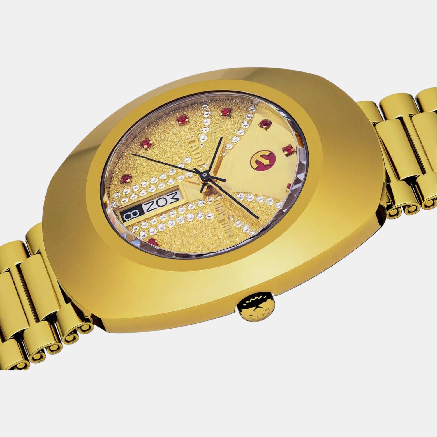 Diastar Men Automatic Gold Dial Analog Stainless Steel Watch R12413033