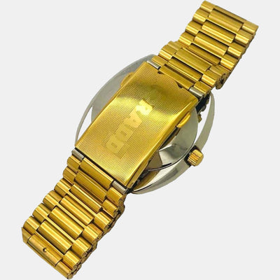 Diastar Men Automatic Gold Dial Analog Stainless Steel Watch R12413243