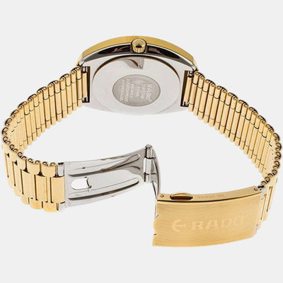 Diastar Men Quartz Gold Dial Analog Stainless Steel Watch R12413313