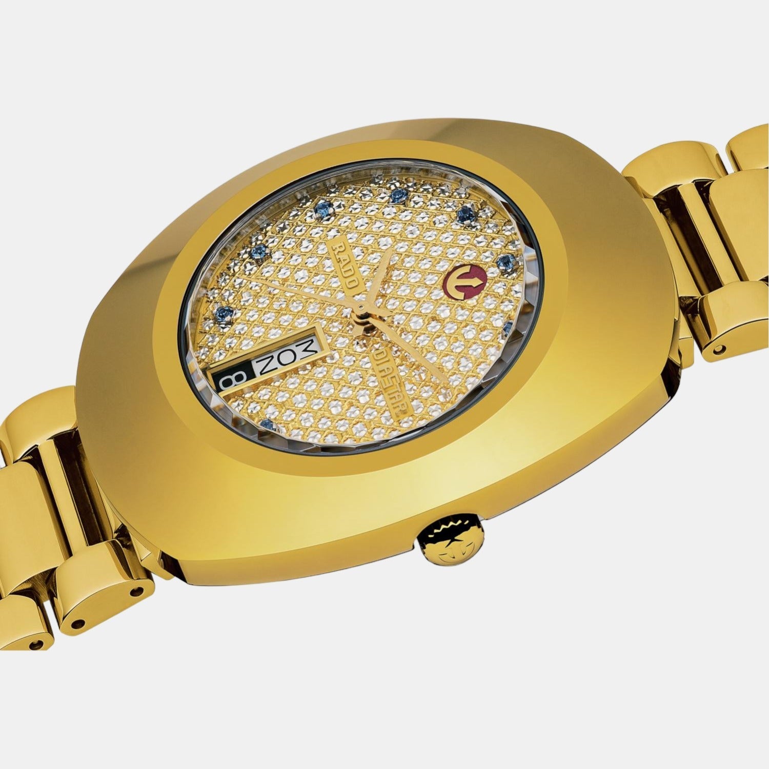 Diastar Men Automatic Gold Dial Analog Stainless Steel Watch R12413314