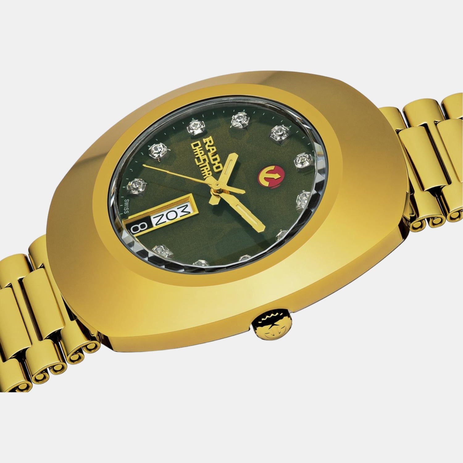 Diastar Men Automatic Green Dial Analog Stainless Steel Watch R12413533