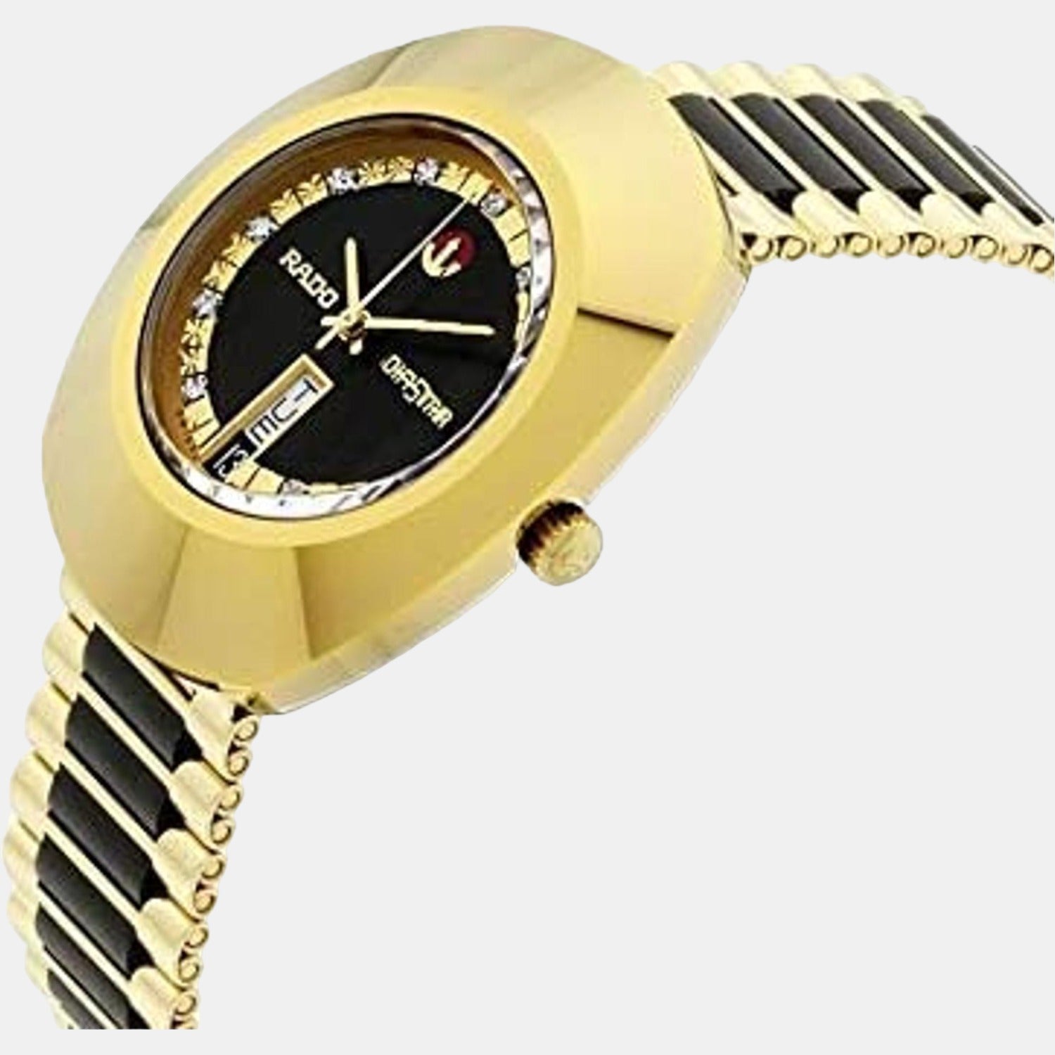 Diastar Men Automatic Black Dial Analog-Digital Stainless Steel Watch R12413584
