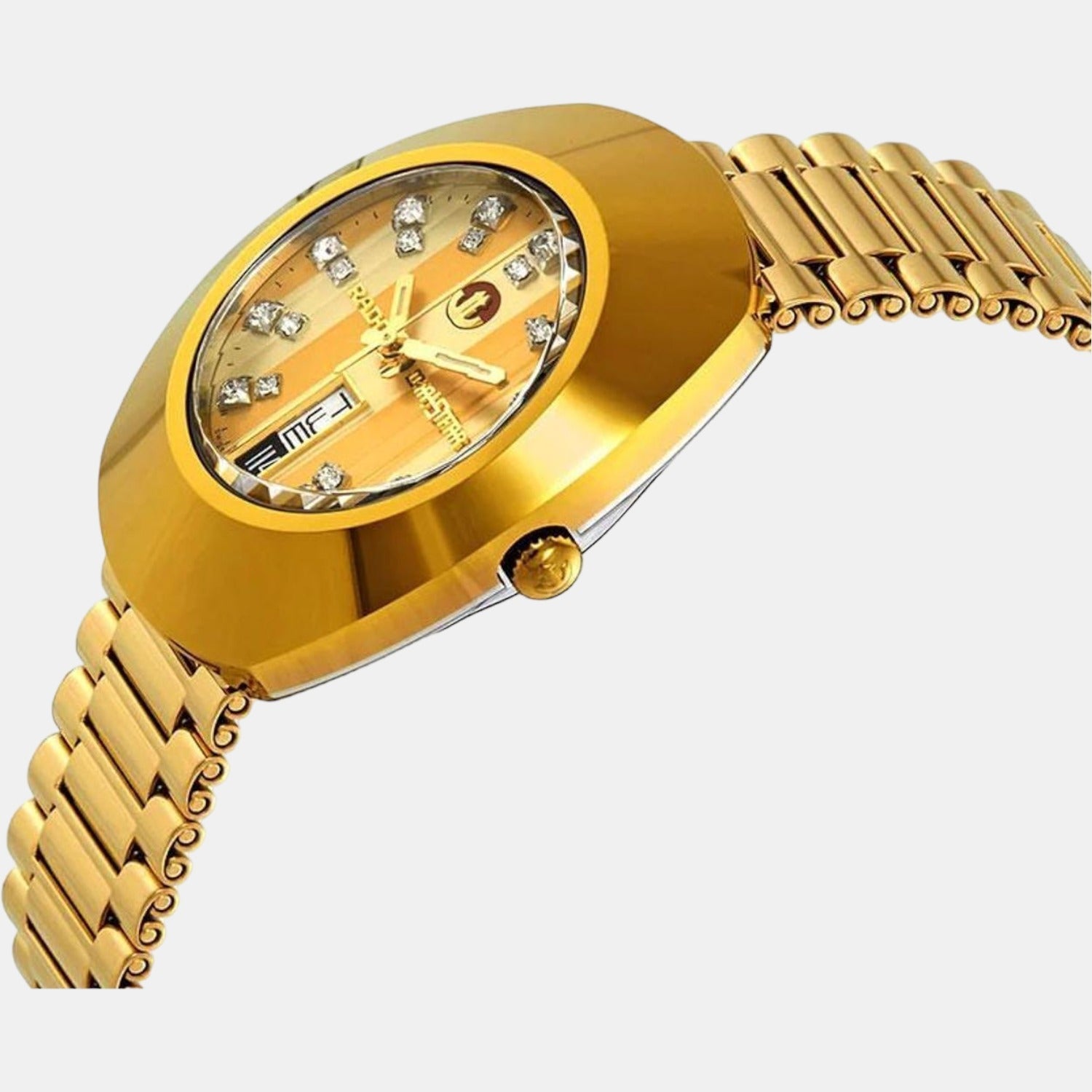 Diastar Men Automatic Two Tone Dial Analog Stainless Steel Watch R12413803