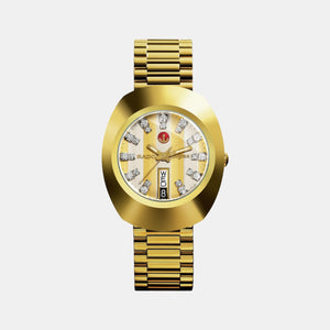 Diastar Men Automatic Two Tone Dial Analog Stainless Steel Watch R12413803