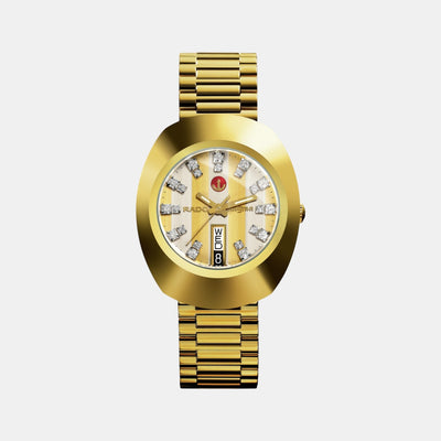 Diastar Men Automatic Two Tone Dial Analog Stainless Steel Watch R12413803