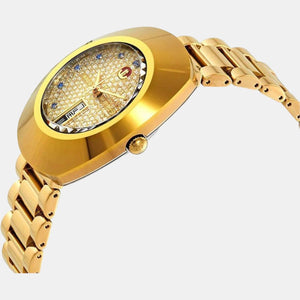 Diastar Women Automatic Gold Dial Analog Stainless Steel Watch R12416393
