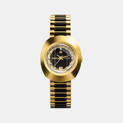 DiaStar Original Women Automatic Black Dial Analog Stainless Steel Watch R12416514