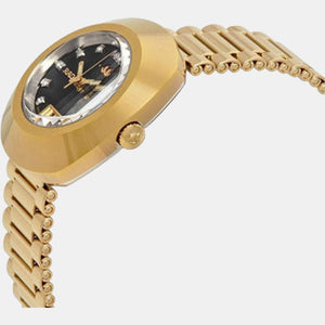 Diastar Women Automatic Black Dial Analog-Digital Stainless Steel Watch R12416613
