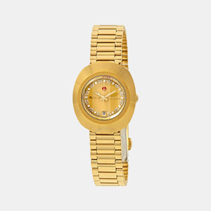 Diastar Women Automatic Gold Dial Analog Stainless Steel Watch R12416673