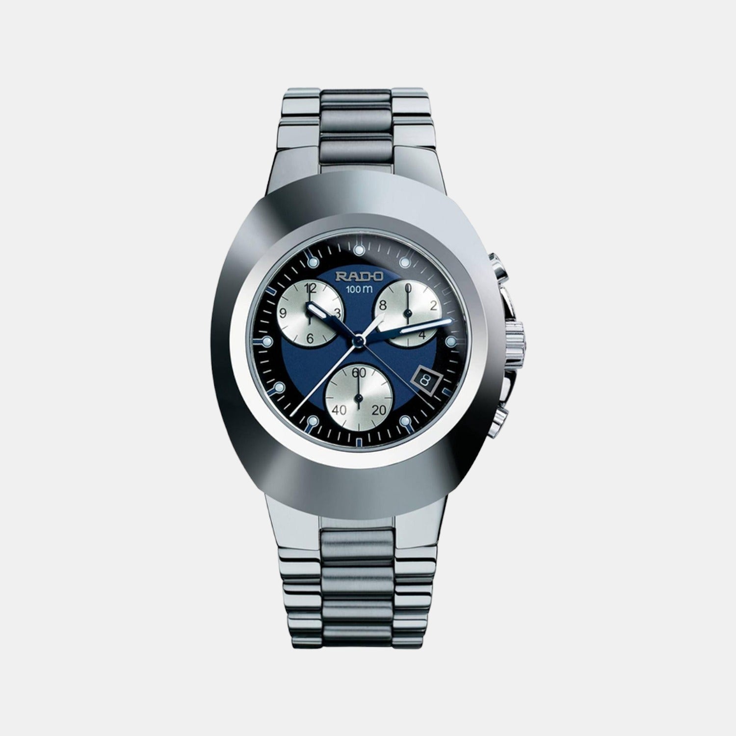 Diastar Men Quartz Blue Dial Chronograph Stainless Steel Watch R12638173