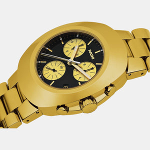 Diastar Men Quartz Black Dial Chronograph Stainless Steel Watch R12949153