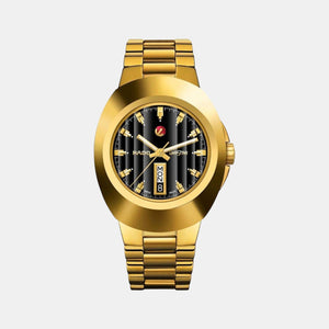 Diastar Men Automatic Black Dial Analog Stainless Steel Watch R12999153
