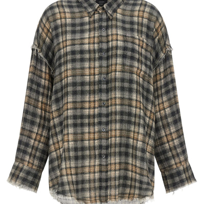 R13 Raw Cut Hem Shirt