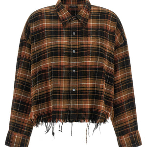 R13 Raw Cut Cropped Shirt