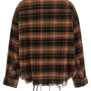 R13 Raw Cut Cropped Shirt