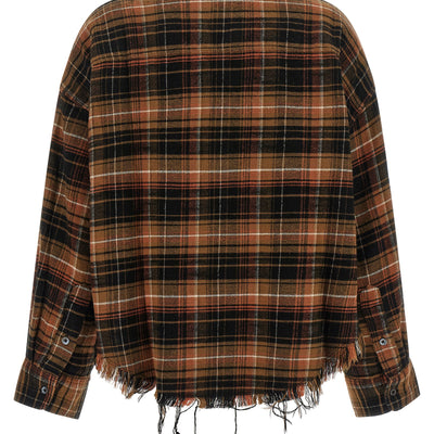 R13 Raw Cut Cropped Shirt
