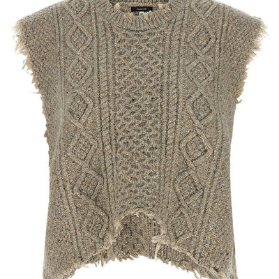 R13 Boyfriend Cable Vest