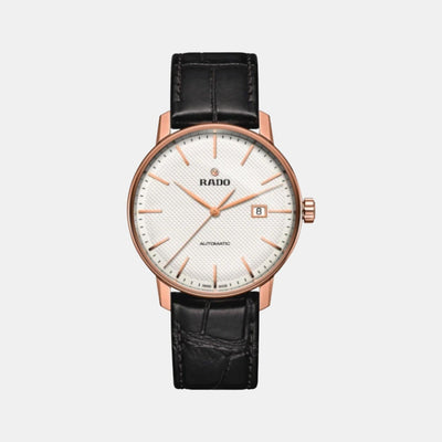 Coupole Men Automatic White Dial Analog Leather Watch R22877025
