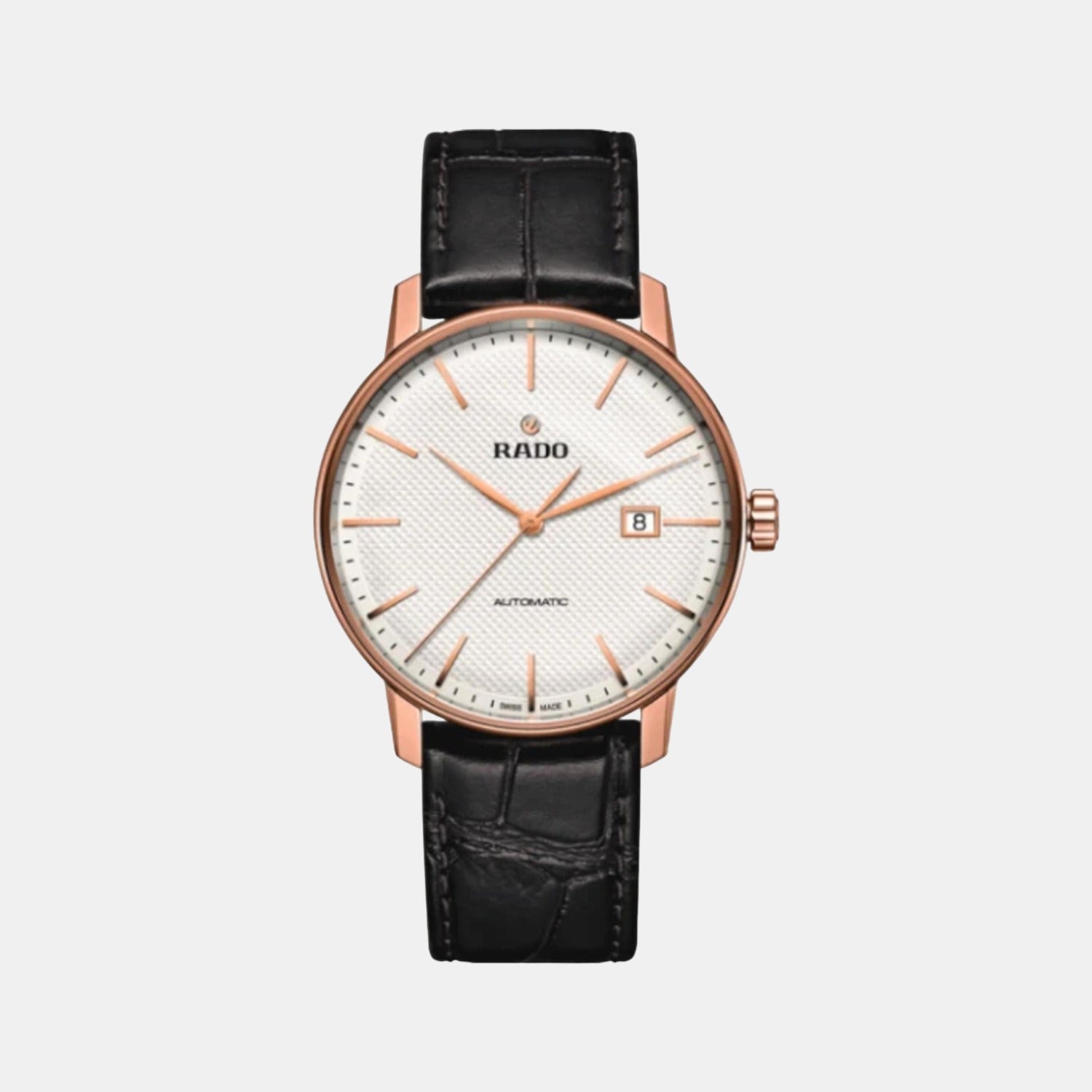 Coupole Men Automatic White Dial Analog Leather Watch R22877025