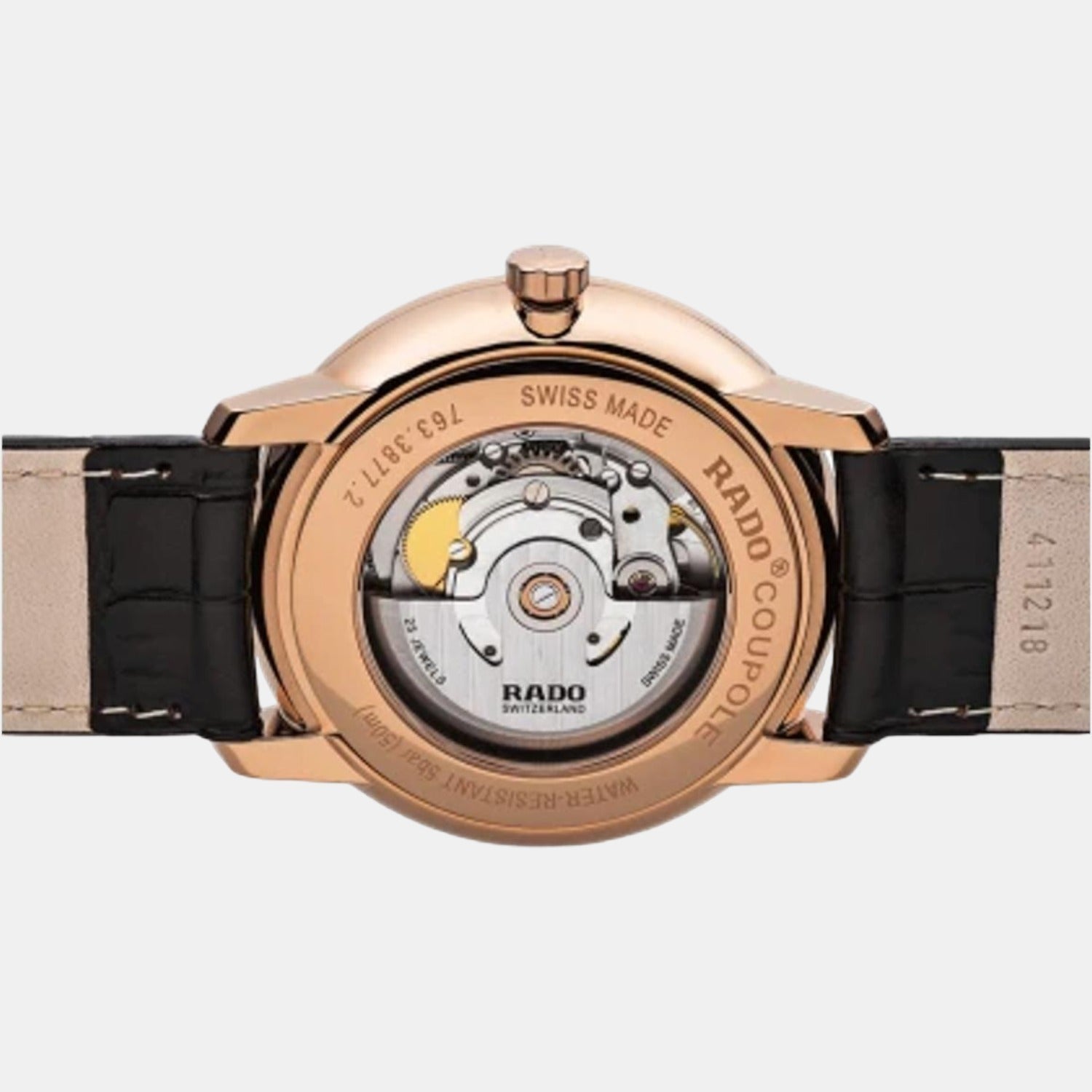 Coupole Men Automatic Black Dial Analog Leather Watch R22877165