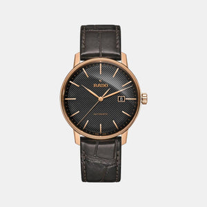 Coupole Men Automatic Black Dial Analog Leather Watch R22877165