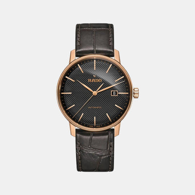 Coupole Men Automatic Black Dial Analog Leather Watch R22877165
