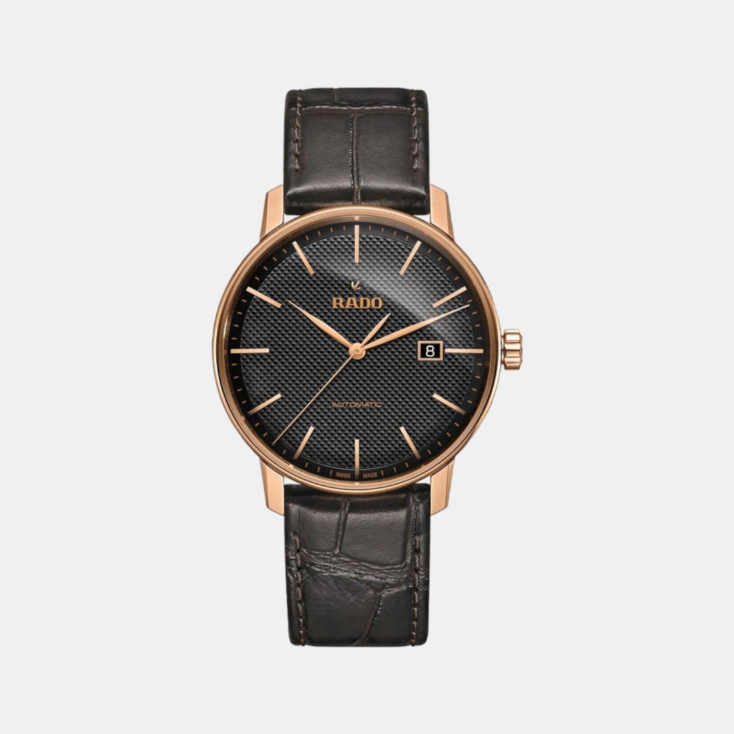 Coupole Men Automatic Black Dial Analog Leather Watch R22877165