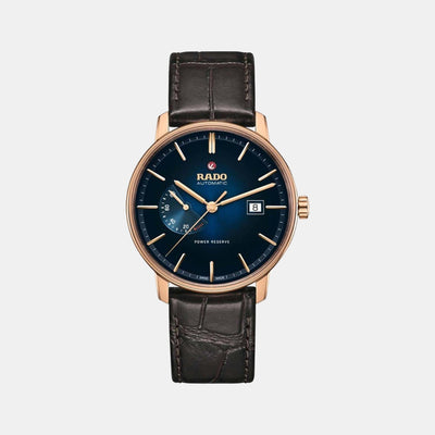Coupole Men Automatic Blue Dial Analog Leather Watch R22879215