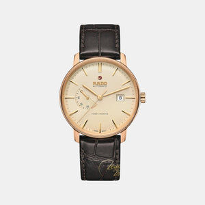 Coupole Men Automatic Beige Dial Analog Leather Watch R22879315