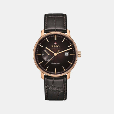 Coupole Men Automatic Brown Dial Analog Leather Watch R22879325