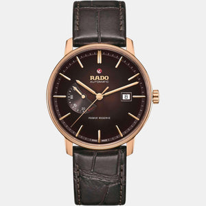 Coupole Men Automatic Brown Dial Analog Leather Watch R22879325