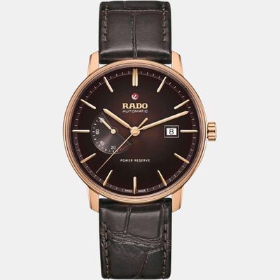 Coupole Men Automatic Brown Dial Analog Leather Watch R22879325