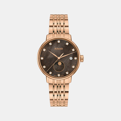 Coupole Women Quartz Brown Dial Analog Stainless Steel Watch R22885903