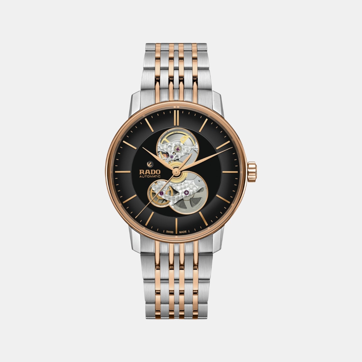 Coupole Men Automatic Black Dial Analog Stainless Steel Watch R22894163