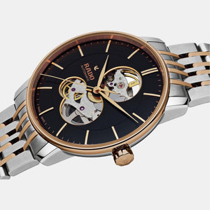 Coupole Men Automatic Black Dial Analog Stainless Steel Watch R22894163