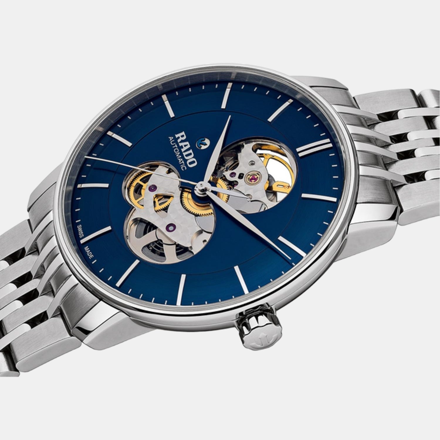 Coupole Women Quartz Blue Dial Analog Stainless Steel Watch R22894203