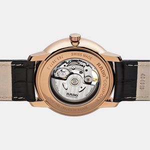 Coupole Men Automatic Blue Dial Analog Leather Watch R22895215
