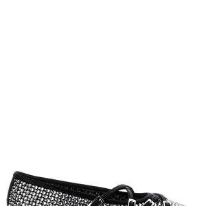 Mach & Mach Crystal Net Ballet Flats