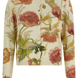 Carolina Herrera Floral Print Cardigan