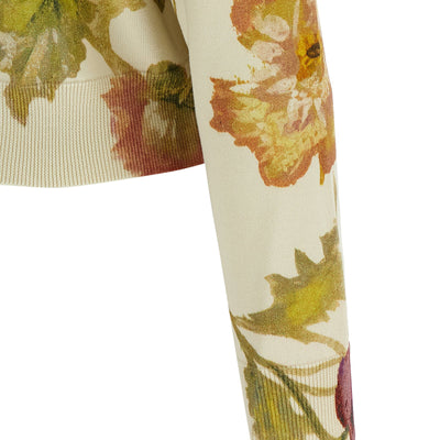 Carolina Herrera Floral Print Cardigan