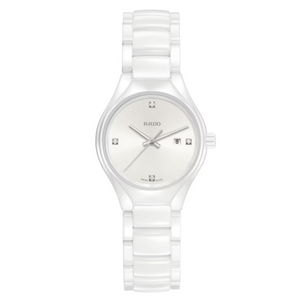 Rado True White Dial Women 30mm