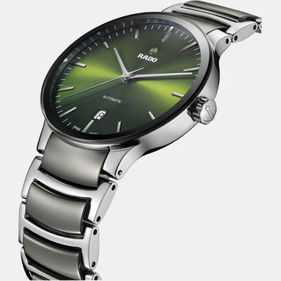 Centrix Men Automatic Green Dial Analog Stainless Steel Watch R30010312