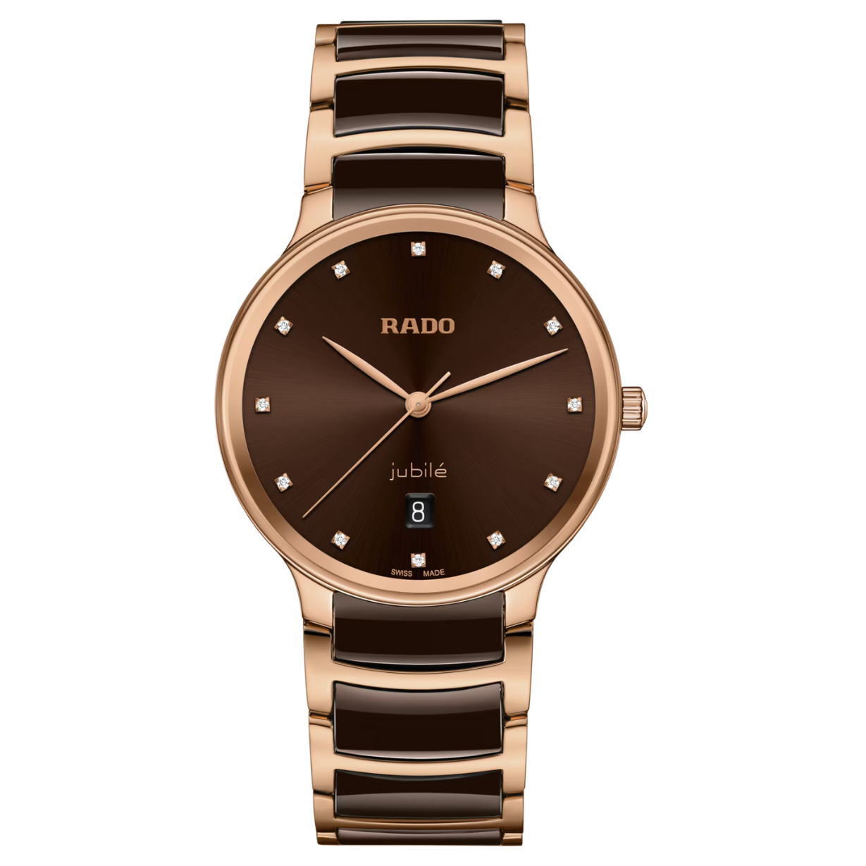 Rado Centrix Brown Dial Unisex 39.5mm
