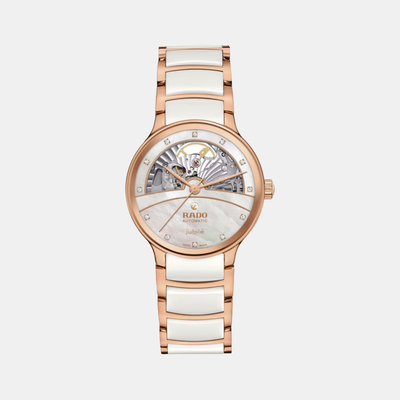 Centrix Women Automatic Mother Of Pearl Dial Analog Stainless Steel Watch R30029922