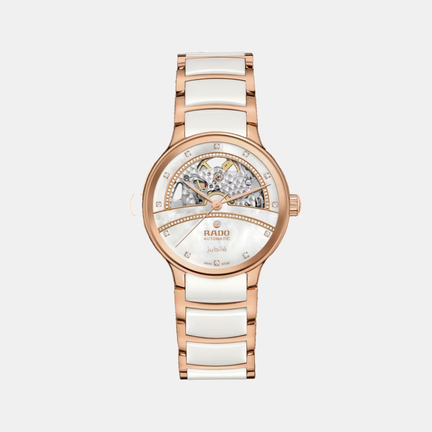 Centrix Women Automatic White Dial Analog Ceramic Watch R30029932