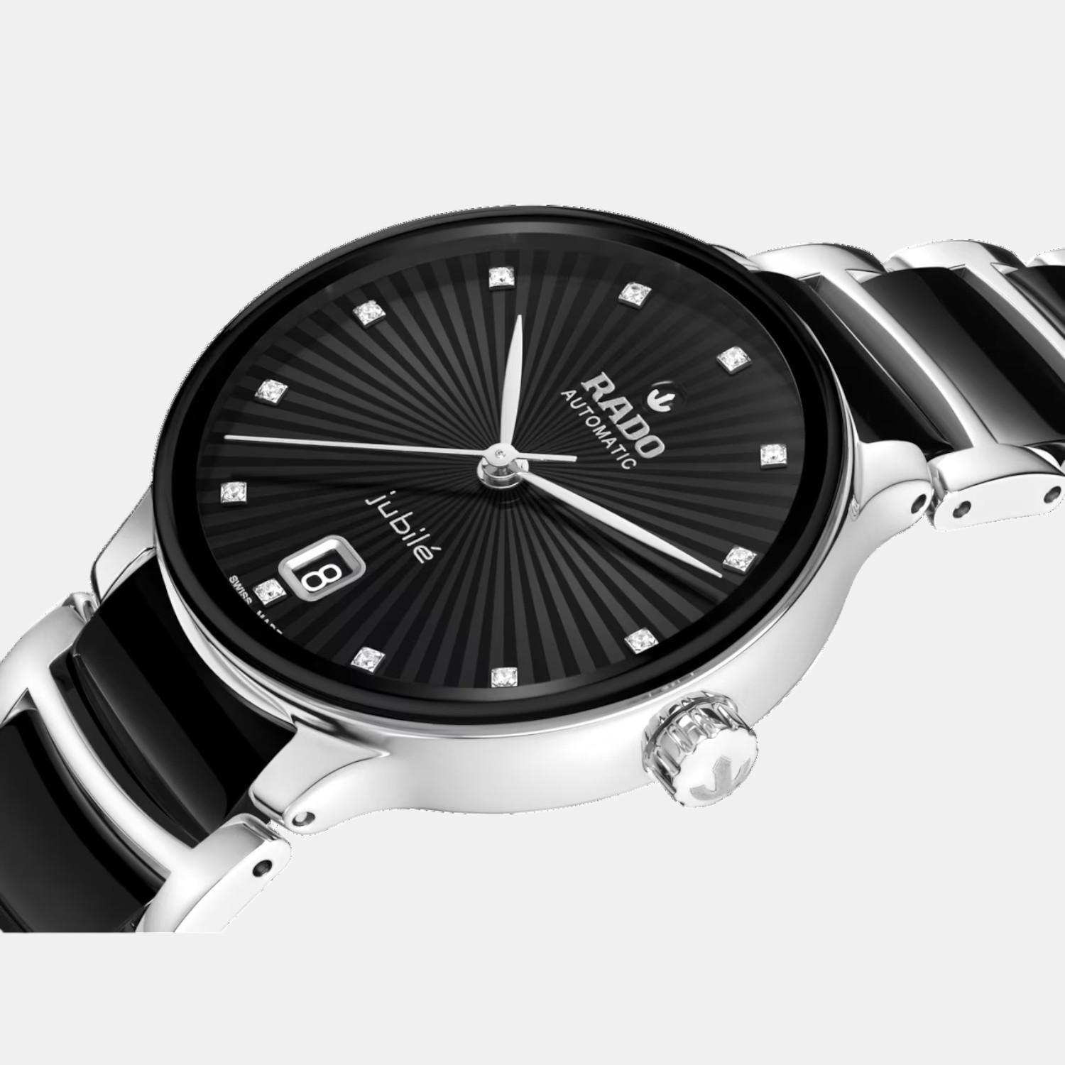 Centrix Women Automatic Black Dial Analog Ceramic Watch R30031742