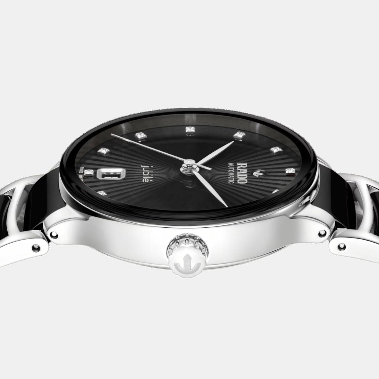 Centrix Women Automatic Black Dial Analog Ceramic Watch R30031742