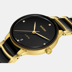 Centrix Women Quartz Black Dial Analog Ceramic Watch R30039712
