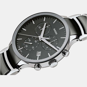 Centrix Men Quartz Grey Dial Chronograph Stainless Steel Watch R30122122